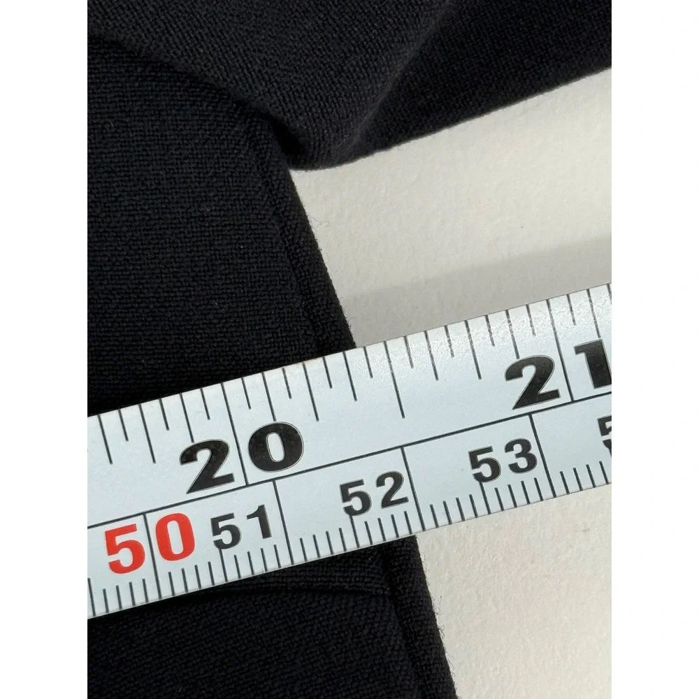 Nine West Womens Black Floral Applique Open Front Collarless Blazer Jacket‎ Sz 8